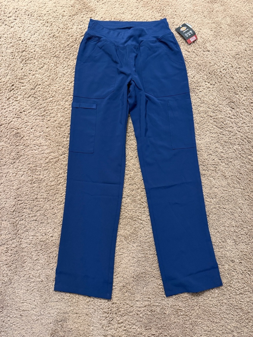 Dickies Cargo scrub pants in navy blue